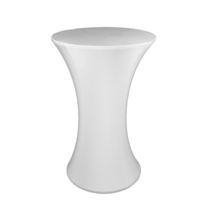 White Cocktail Dry Bar Cover (Round Base 70cm)